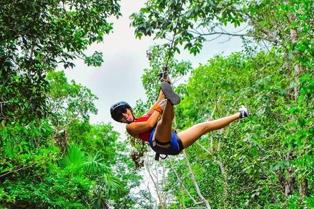 ATV & Zipline Adventure with Cenote Swim from Cancun
