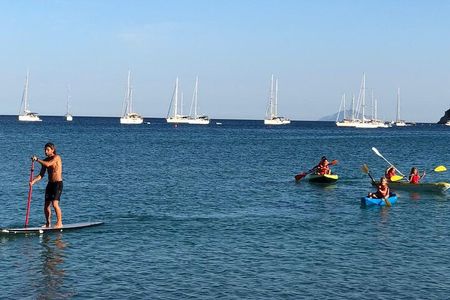 Excursion to the wild beach of Galenzana in Sup and Canoe