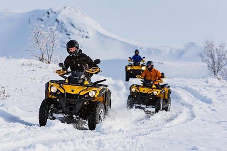 Winter Quad Bike Ride in the Arctic Circle from Rovaniemi 