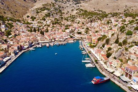 Symi Boat Tour from Kolymbia with Swimming Stop in St Georges Bay
