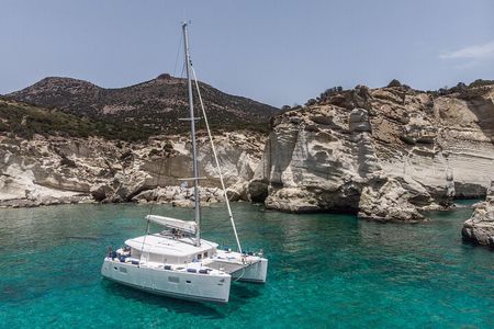 Milos and Poliegos Catamaran Private Cruise
