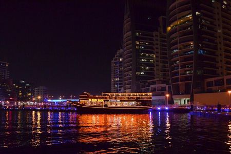 Dubai Marina Dhow Cruise Including Pick Up & DROP OFF SHARING