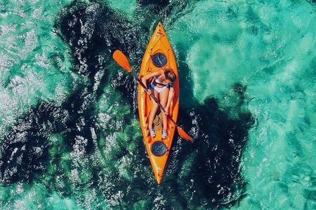 Kayak tour with aperitif and dolphins