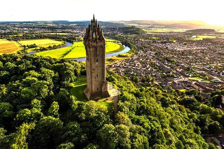 Wallace monument, Stirling Castle, Linlithgow Palace Private Tour