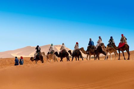 Camel ride in the Merzouga desert from marrakeh