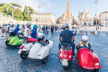 Rome Afternoon Sightseeing Vespa Sidecar Tour with Gourmet Gelato