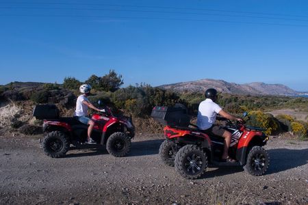 Rhodes ATV Quad Adventure Guided Tour 2 or 1 person on 1 Quad
