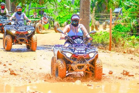 Guided Tour in Four Wheels (ATV) by Macao Beach, Taíno Cave and Typical House