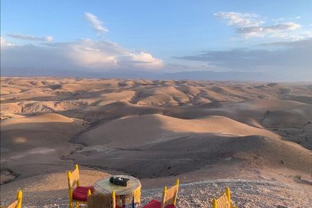 Agafay Desert, Sunset, Camel Ride And Diner