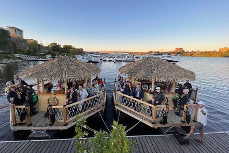 Lilo Floating Tiki Bar on the Ottawa River