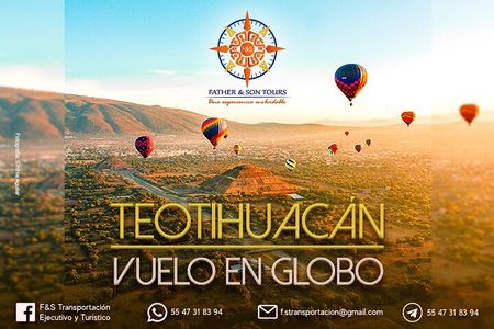 Hot Air Balloon Ride in Teotihuacan & Archaeological Zone.