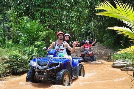 Phuket-Phang Nga: Rafting 5 or 7 km.-Zipline-ATV-Lunch