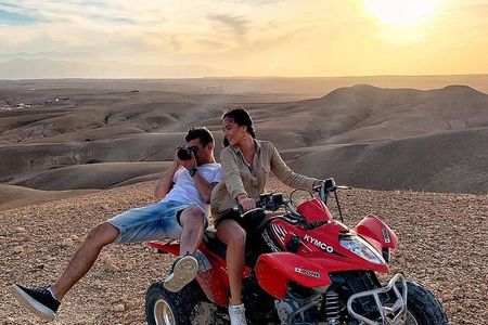 Agafay Desert Quad in the Dunes