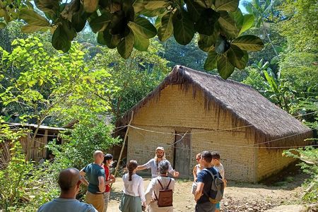 Natural day in an indigenous village