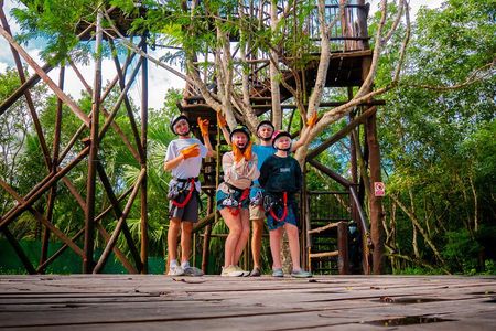 Zipline Adventure and Beach Time in Cozumel