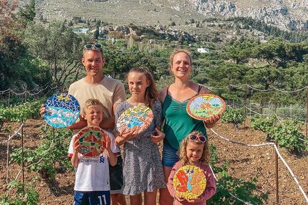 Karpathos Creative Workshop for Mosaic in the vineyard