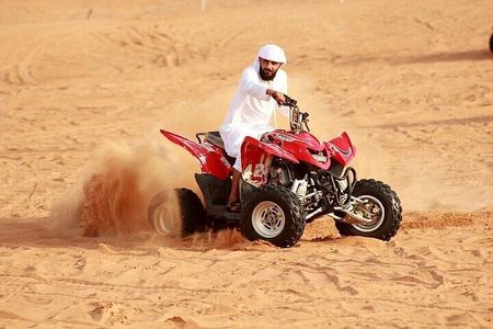 Desert Safari With BBQ Dinner, Quad Bike & Camel Ride from Dubai