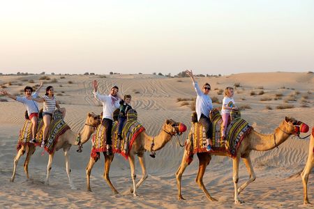 Evening Camel Caravan, Bedouin Dinner with Al Marmoom Oasis 