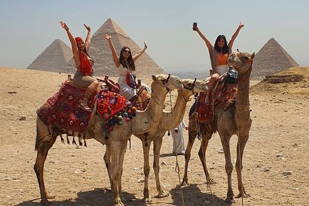 Giza Pyramids, Sphinx, Camel Ride, Sailing on the Nile and Royal Mummies 