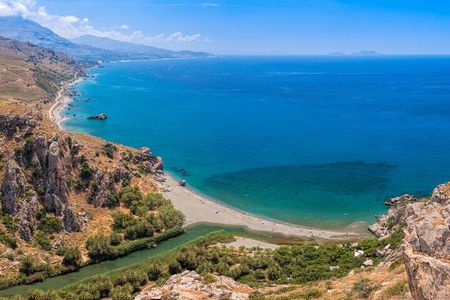 Heraklion: Preveli Boat Trip, Damnoni & Kourtaliotiko springs