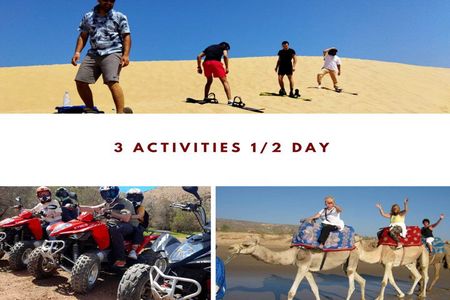 3 Activities in Half day : Sandboarding/Quadbiking/Camel riding