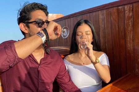 Cancun Romantic Lobster Dinner at Lagoon (sunset and night)