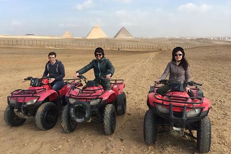 Quad Biking around the Giza Pyramids Area 