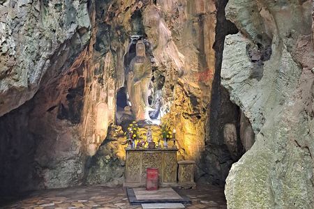 Marble Mountains -Caves - Lady Buddha at Monkey Mountain