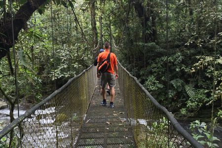 Zip line Canopy half day adventure tour near San Jose Costa rica in San Ramon