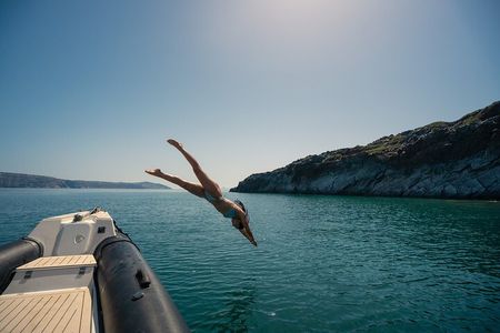 Exclusive cruise experience in Santorini