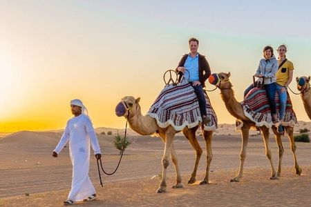 Evening Desert Safari Dubai with Camel Riding & BBQ Buffet Dinner