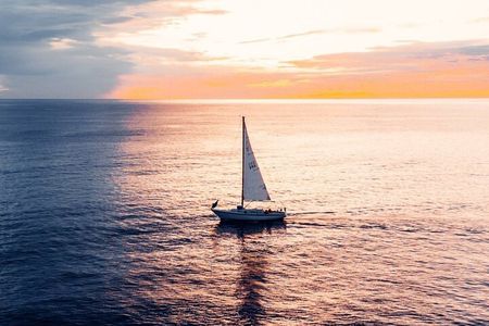 Sunset on a Sailing Boat in Gallipoli 