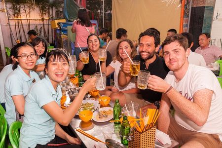 12 Tasting Street Food & Sightseeing By Scooter with Student