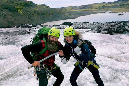 Glacier Hike w. Photos, South Coast Waterfalls & Black Sand Beach