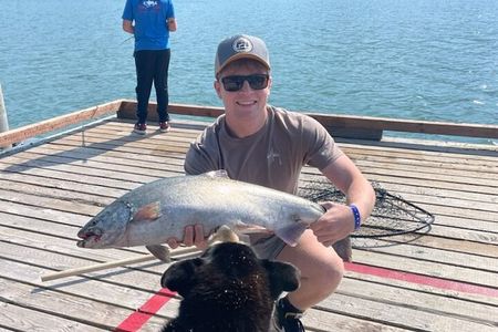 Juneau Shore Fishing for Alaskan Salmon