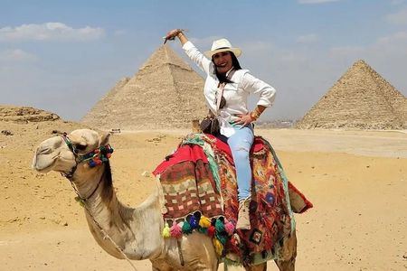 Giza pyramids, Sphinx and Camel ride half day tour 