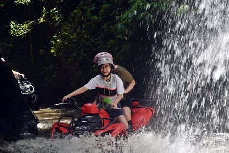 Ubud ATV Quad Bike through Tunnel and Waterfall in Bali