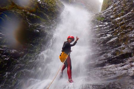 Canyoning highest waterfall 90m (295ft) private day trip from Guayaquil
