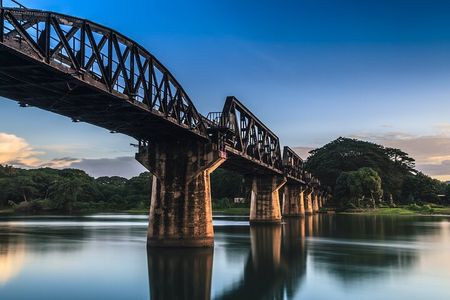 Historic River Kwai Bridge: Train Journey & Tour