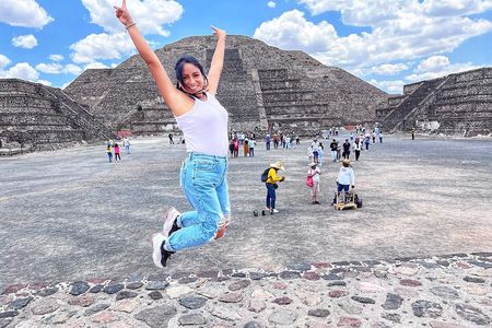 Guadalupe Shrine And Teotihuacan Pyramids From Mexico City