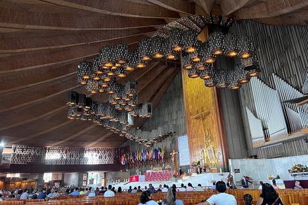 Guadalupe Shrine And Teotihuacan Pyramids From Mexico City