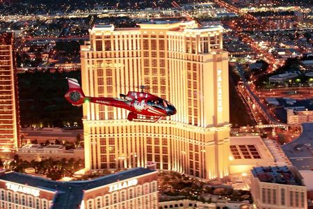Las Vegas Strip Highlights by Helicopter at Night