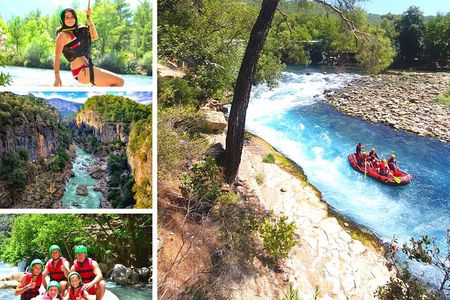 Mix Tour: Canyoning, Rafting, Zipline, From Alanya-Side-Antalya