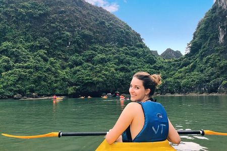 Full day trip to Lan Ha-Ha Long Bay from Cat Ba, avoid the crowds