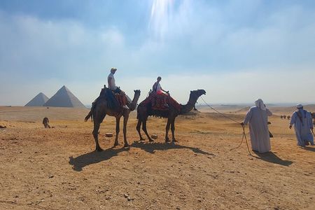 Private Giza Pyramid with Nile Felucca Ride , Ibn Tulun Mosque and coptic Cairo 