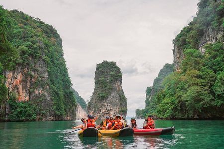 Phang Nga Bay Sunset Cruise Dinner with Sea Canoe and Loy Krathong from Phuket