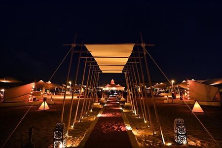 Premium Private Desert Safari with Camel Ride & Live BBQ Dinner