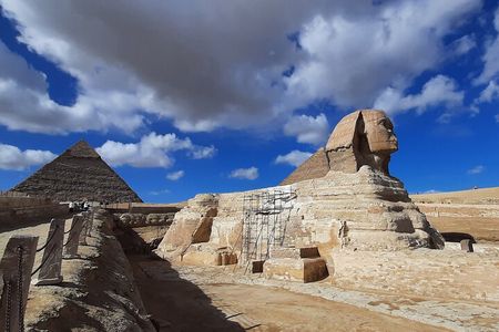 Walk with Pharaohs: Giza Pyramids, GEM & Camel Ride