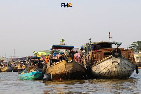 Cai Rang floating market, Cacao & hidden small canal