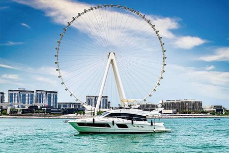 Luxury cruise on The Pearl 48ft to Atlantis & Burj Al Arab.